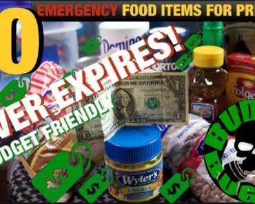 ? 10 BUDGET-FRIENDLY Food Items For Preppers That Will NEVER Expire | Budget Bugout