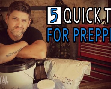 Five Tips For Prepping Emergency Survival Food & Water #prepper #emergencyfood