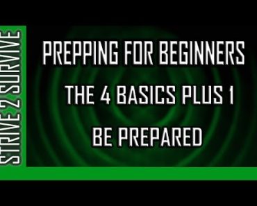 Prepping for Beginners – The 4 Basics Plus 1 & Planning Ahead