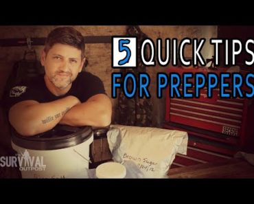 Five Tips For Prepping Emergency Survival Food & Water #prepper #emergencyfood