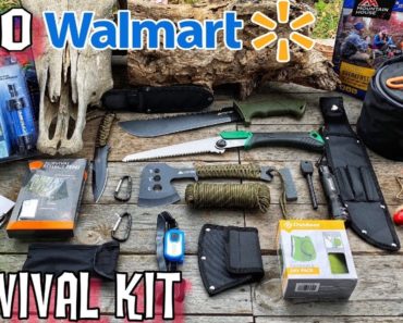$100 Walmart Survival Kit! Ultralight Bugout Bag for 7 Day Survival Challenge