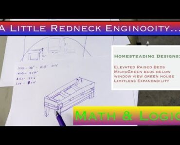 CCTV E.21 Elevated Raised Garden Beds designed by a Redneck Prepper