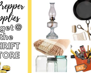 15 Prepper Supplies to get at the Thrift Store | Thrifting Tips | #GetPrePrepared