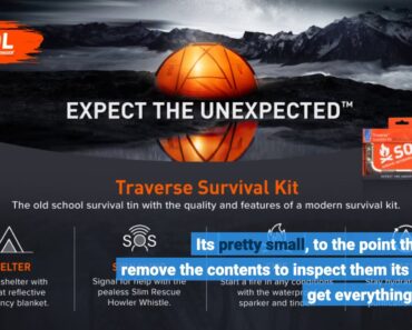 S.O.L. Survive Outdoors Longer S.O.L. Waterproof Scout Survival Kit