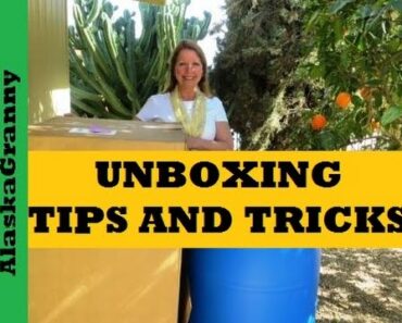 Unboxing Tips and Tricks to Open Big Boxes Water Barrels Prepping Water Storage