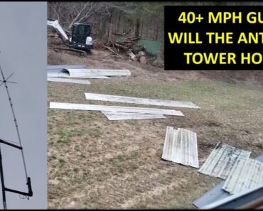 Will the Ham Radio antenna tower survive 40+ MPH Gusts?
