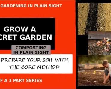 PREPPER GARDENING IN PLAIN SIGHT PART 3 Use the Core Method to compost in place with Sr2Sr-Prepper
