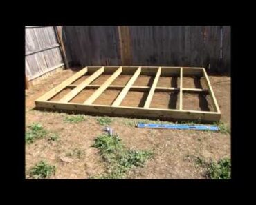 Off Grid Prepper Storage Shed/Workshop Construction Part 1 – Foundation
