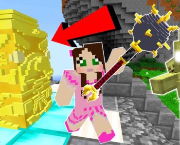 Minecraft: PROTECT THE GOLDEN STATUE!!! (SURVIVAL WITH EPIC WEAPONS!) Custom Map