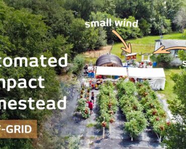 Mad scientist's homestead is parking size, off-grid system