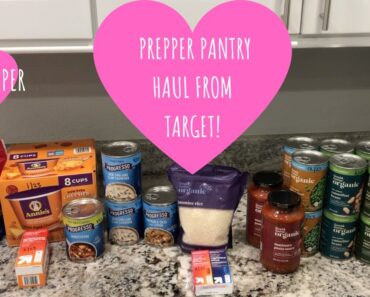 Prepper Pantry Haul from Target! Tips to Save Money!