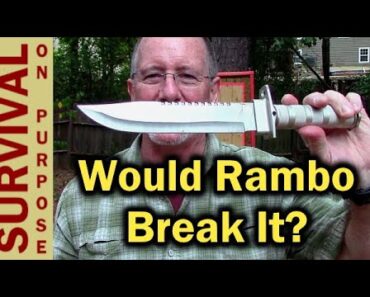 $8 Harbor Freight Survival Knife – Will It Break? – The Rambo Survival Knife Project