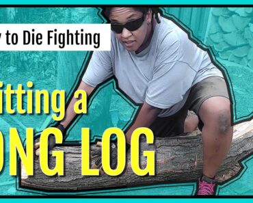 Prepper Tips | Splitting a Long Log with Splitting Wedges