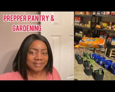 Semi Prepper Pantry Tour | Sunday Gardening Vlog | Emergency Supplies