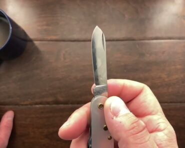 A Tinker Small With A Bent Tip, And Some Tips On Straightening Out A Bent Victorinox Knife.