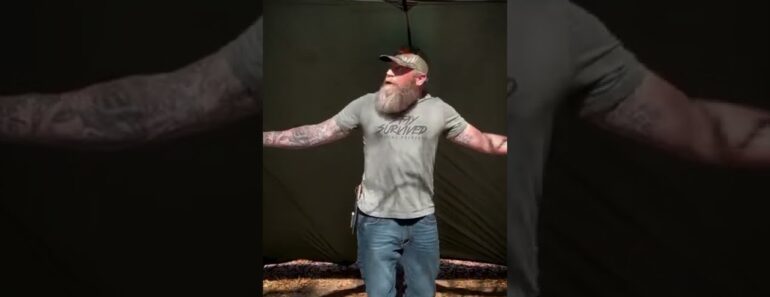 Tent Tarp: Basic Lean To #Shorts