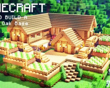 Minecraft: How To Build a Large Oak Wood Survival Starter House