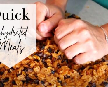 Quick Dehydrated Meals! || Prepper Food made in Your Own Kitchen || DIY Camping Food!