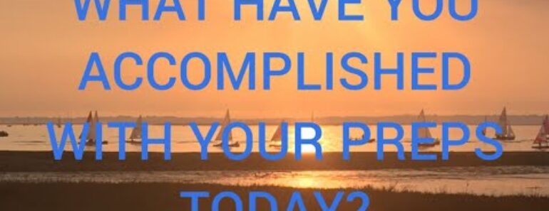 PREPPING ACCOMPLISHMENTS PREPPING ACCOMPLISHMENTS