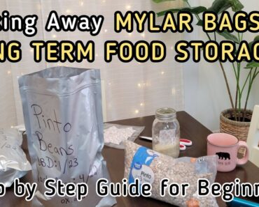 Prepper Pantry Long Term Food Storage Using Mylar Bags | Food Shortages, WW3, Inflation, SHTF Prep