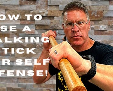 Prepper self defense: how to hit someone with a stick for self defense using your walking stick