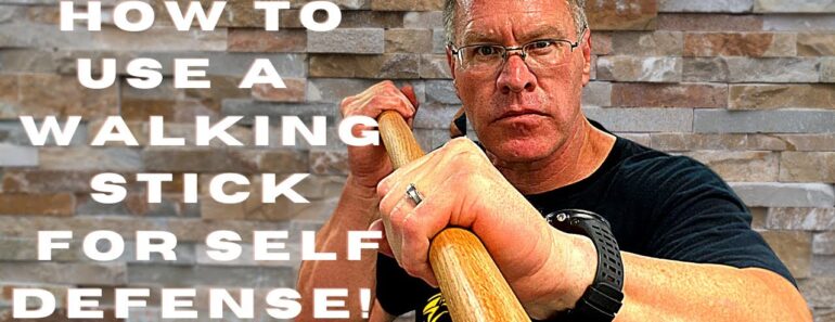 Prepper self defense: how to hit someone with a stick for self defense using your walking stick