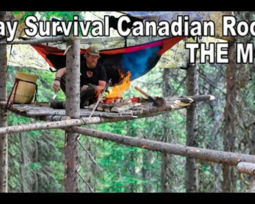 30 Day Survival Challenge Canadian Rockies THE MOVIE  – Catch and Cook or You Don't Survive