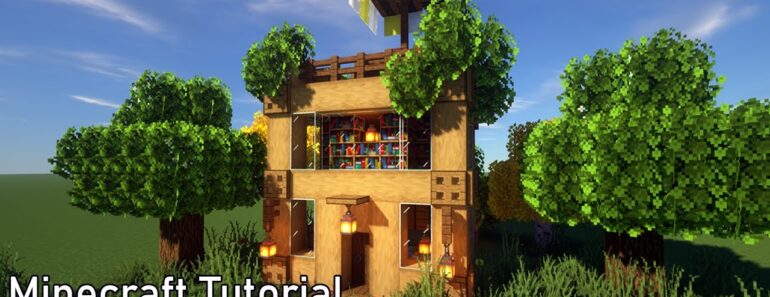 Minecraft Tutorial | Wooden Survival House | How to build a Wooden Starter house