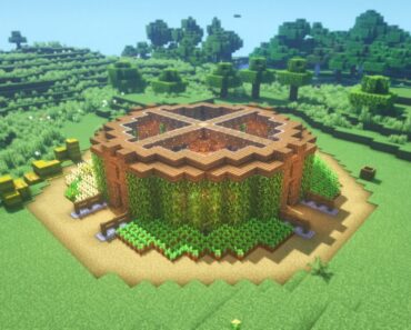 Minecraft: How to Build a Leaf House | Simple Survival Base Tutorial