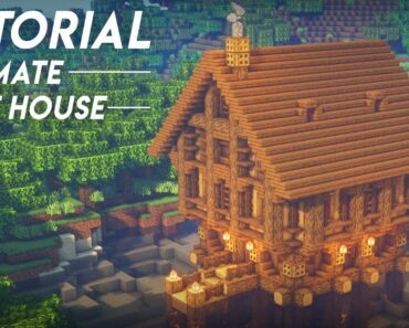 Minecraft : How to build a SURVIVAL LAKE HOUSE | How to build tutorial