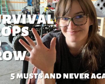 SURVIVAL CROPS TO GROW | 5 I WILL GROW AND 5 NEVER AGAIN | #5mustsandneveragains
