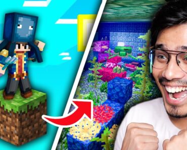 I Made Giant Aquarium In Oneblock 😍 | Minecraft