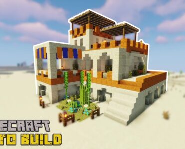Minecraft | How to Build a Simple Desert House | Survival Base Tutorial