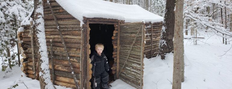 1 Year in Log Cabin Survival Shelter (Building, Camping, Repairing Bushcraft Shelter)