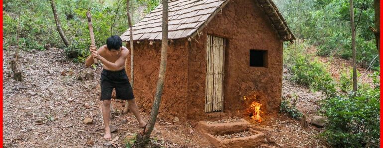 365 Days How I Survival And Build In The Rain Forest – Primitive Technology Idea