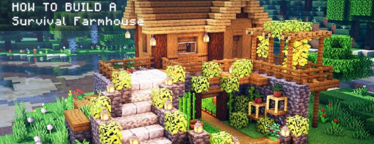 Minecraft: How To Build a Survival Farm House