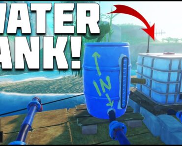 MORE Automated Water Storage with the Water Tank and Pipes ! Raft Chapter 2 Update | Z1 Gaming