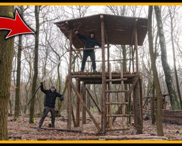 Das Stelzenhaus – Es werde Dach [Part 4] – Bushcraft Outdoor Survival