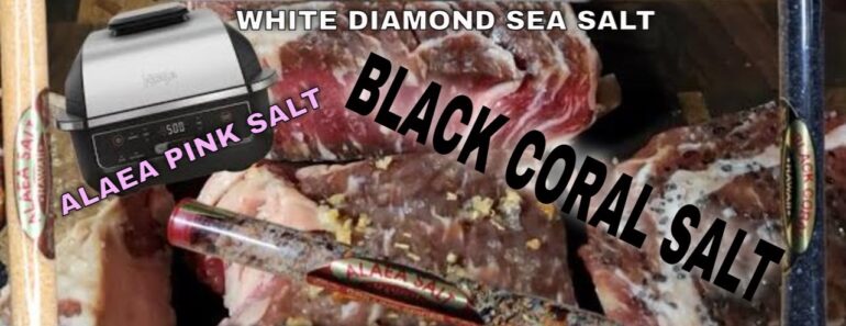 I COOKED FOUR STEAKS WITH FOUR DIFFERENT TYPES OF HAWAIIAN 🌴 SALTS IN MY AIR FRYER