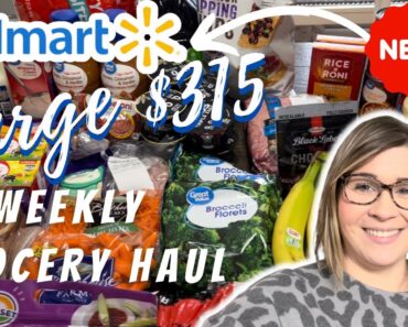 HUGE $315 WALMART Grocery Haul | PREPPER PANTRY & FILL IN ITEMS | WEEKLY Haul & Meal Plan
