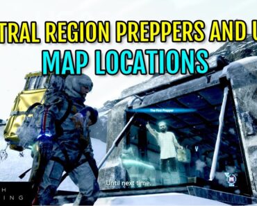 Death Stranding Full Map (Central Region): All Prepper and UCA Facility locations