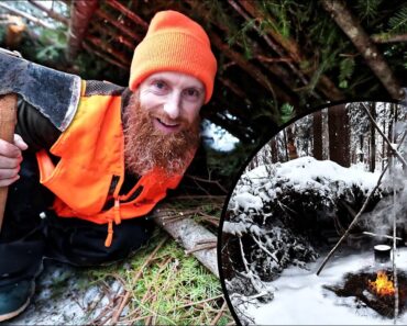 Lost WINTER Survival Challenge (NO Food, NO Water, NO Shelter!) | Knife, Saw, Axe, Wire, Rope