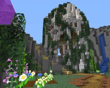 Portal Tower & Garden | Minecraft 1.14.4 Vanilla Survival Ep. 9