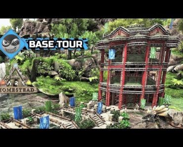 Ark: Survival Evolved – Homestead Workshop – Pagoda and Water Garden (no mods) base tour
