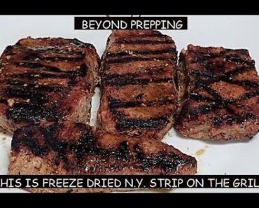 DOES RAW "FREEZE DRIED" STEAK COOK AS GOOD AS FRESH STEAK??  PREPPER PANTRY COOKING Episode 6