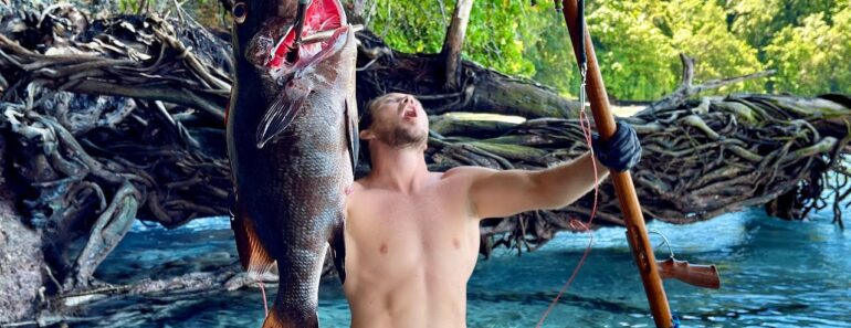 Solo Survival Spearfishing – Catch n Cook Amazing Fish Solo Survival Spearfishing – Catch n Cook Amazing Fish