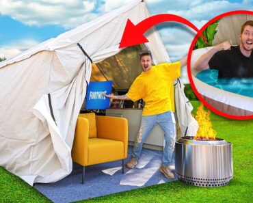 Ultimate MEGA TENT Overnight Survival Challenge!