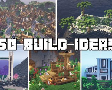 50+ Build Ideas for your Minecraft Survival World!