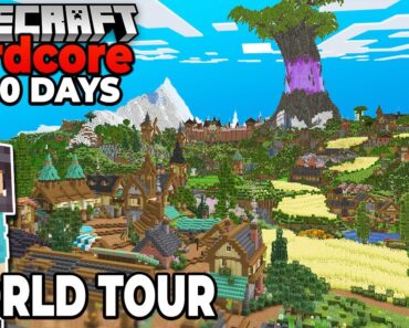 I Survived 3000 Days in Hardcore Minecraft Survival WORLD TOUR