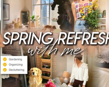 SPRING REFRESH WITH ME | decluttering, balcony gardening, organizing our home, & prepping for spring